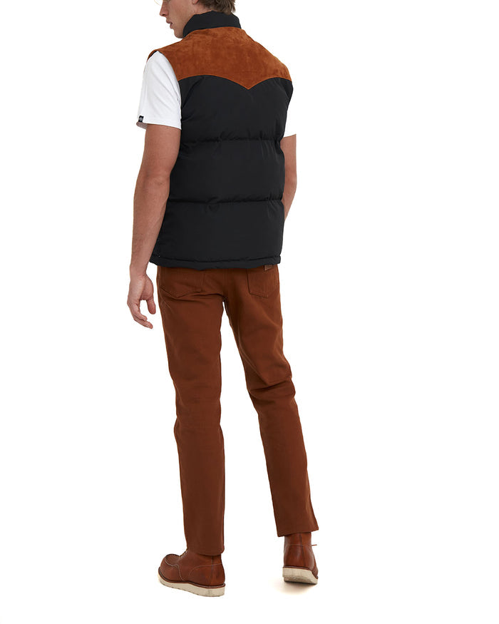 Scout Puffa Vest - Black, view 2|Model