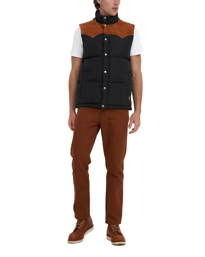 Scout Puffa Vest - Black, view 3|Model