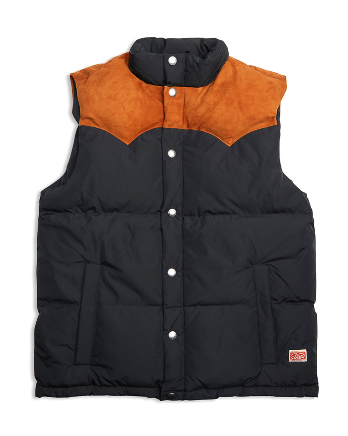 Scout Puffa Vest - Black, view 5|Flatlay