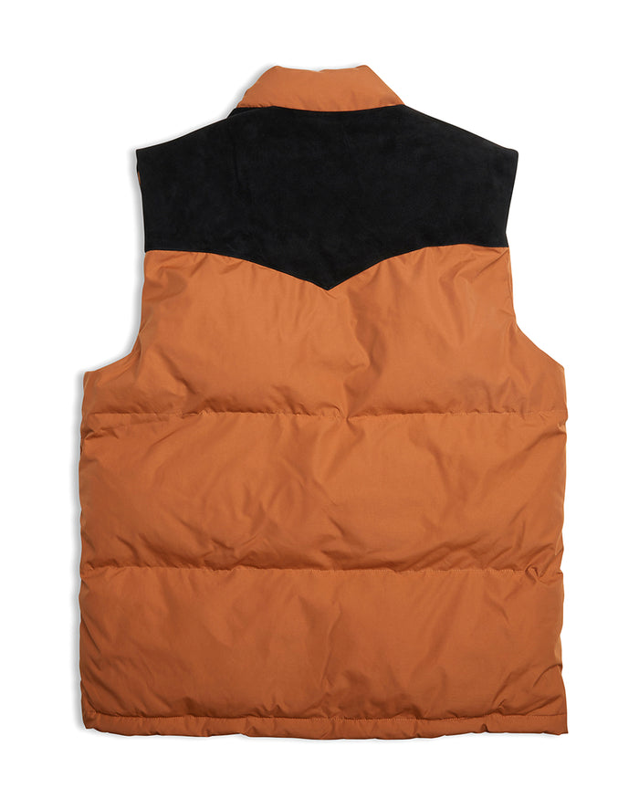 Scout Puffa Vest - Tan, view 5|Flatlay