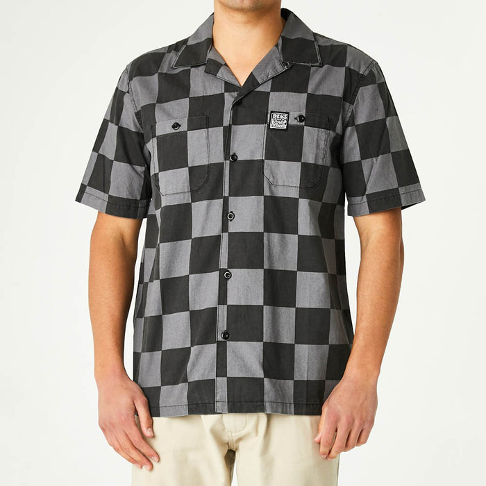 Senna Check Shirt - Black Check, view 6|Model