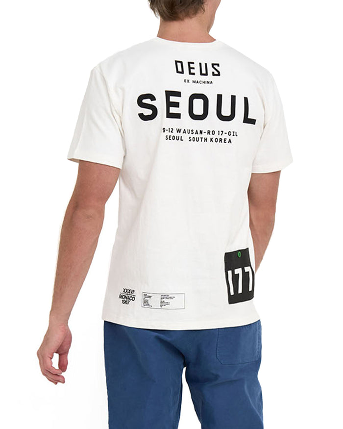 Seoul Address Tee - Vintage White, view 2|Model