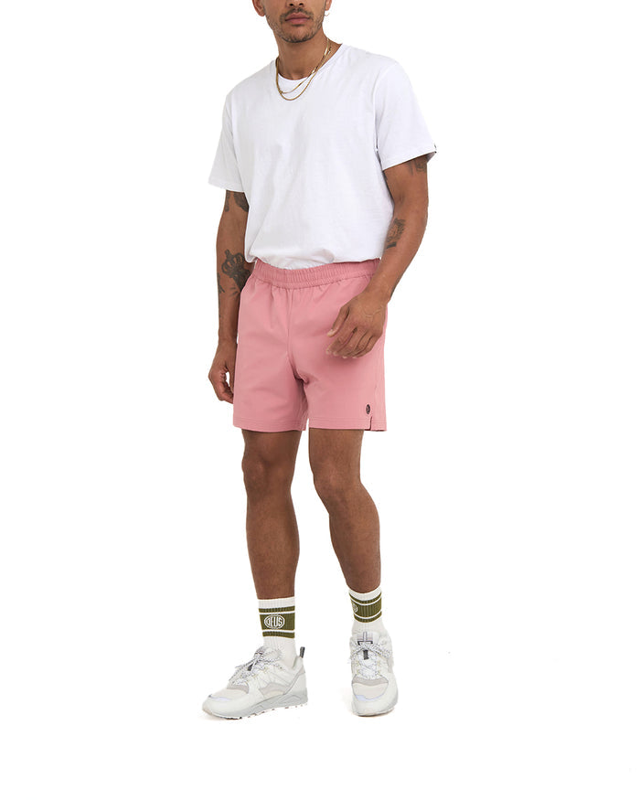 Service Cordura Swim Short - Mauve Glow, view 4|Model