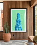 Shapes of the West - Oil Derrick by Head West Studio