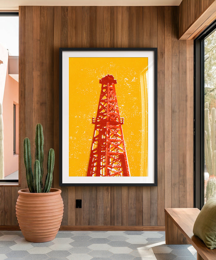 Shapes of the West - Oil Derrick by Head West Studio
