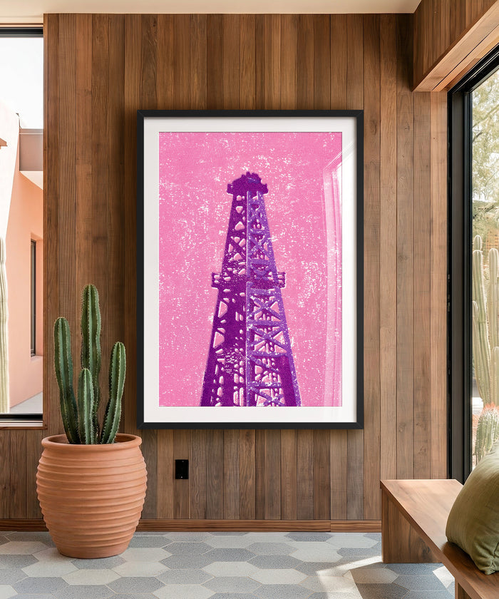 Shapes of the West - Oil Derrick by Head West Studio