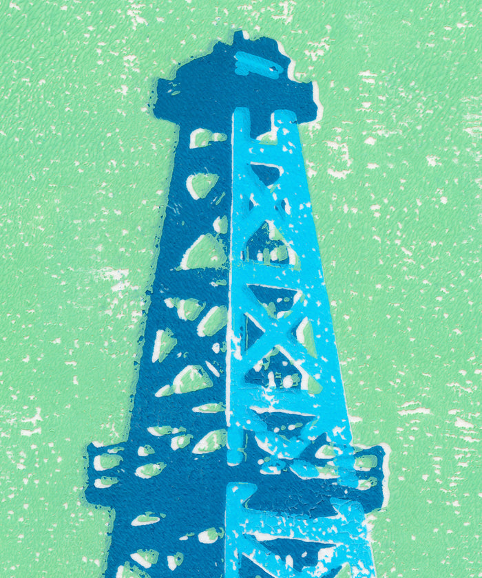 Shapes of the West - Oil Derrick by Head West Studio