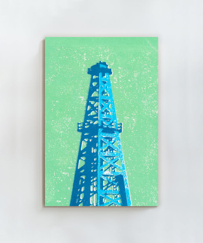 Shapes of the West - Oil Derrick by Head West Studio