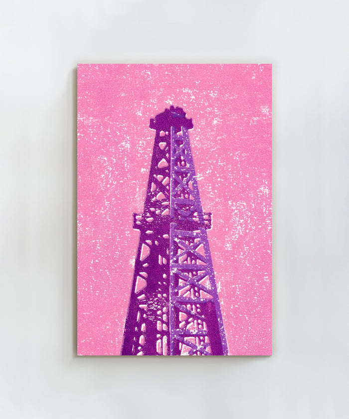 Shapes of the West - Oil Derrick by Head West Studio
