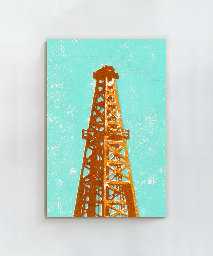 Shapes of the West - Oil Derrick by Head West Studio