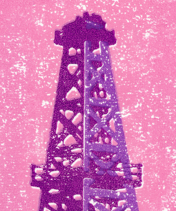 Shapes of the West - Oil Derrick by Head West Studio
