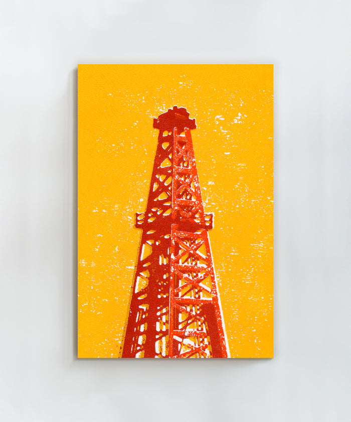 Shapes of the West - Oil Derrick by Head West Studio
