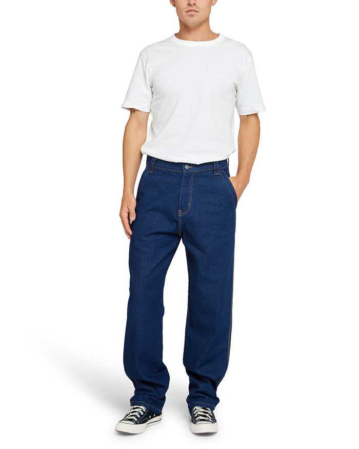 Shawn Workwear Jean - Dry Indigo, view 2|Model