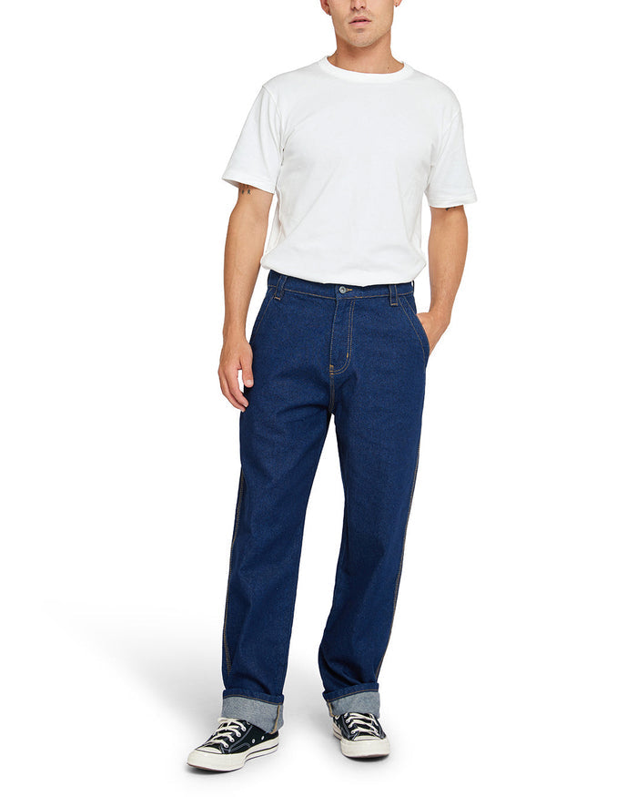 Shawn Workwear Jean - Dry Indigo, view 4|Model