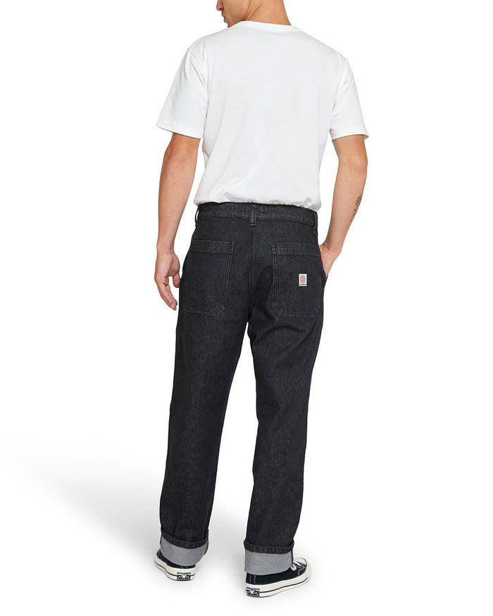 Shawn Workwear Jean - Washed Black, view 5|Model