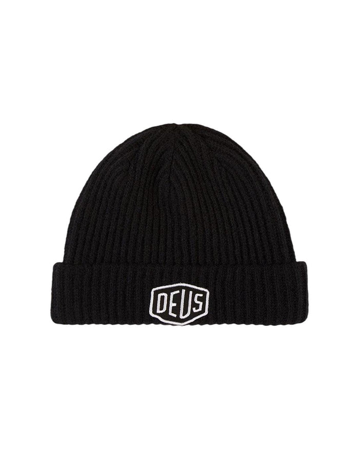 Shield Beanie - Black, view 1|Flatlay