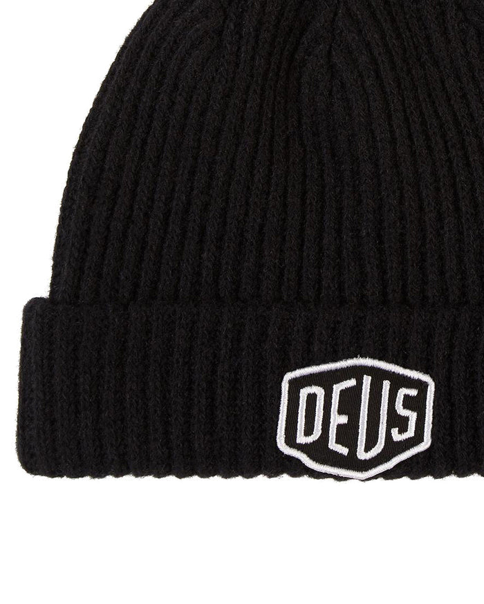 Shield Beanie - Black, view 2|Flatlay