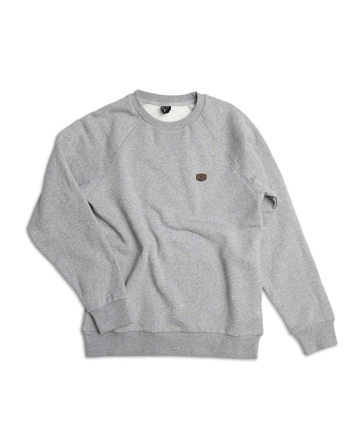 Shield Standard Crew - Grey Marle, view 5|Flatlay