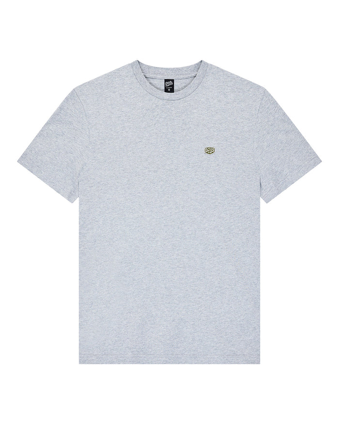 Shield Standard Tee - Grey Marle (D26), view 3|Flatlay