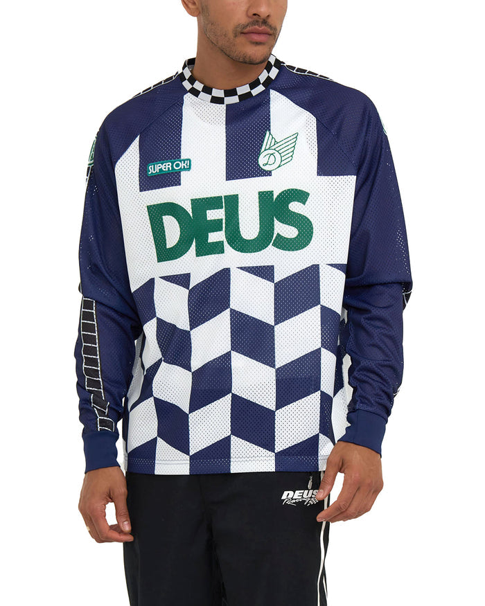 Sidetrack Moto Jersey - Estate Blue, view 1|Model