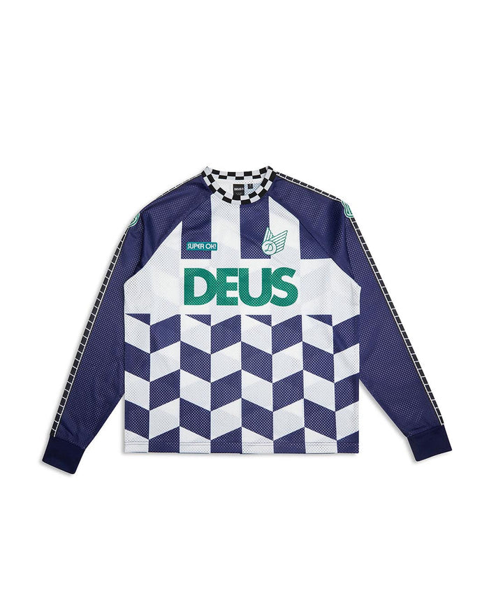 Sidetrack Moto Jersey - Estate Blue, view 5|Flatlay