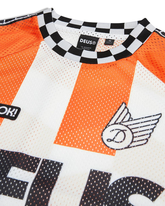 Sidetrack Moto Jersey - Golden Poppy, view 8|Flatlay