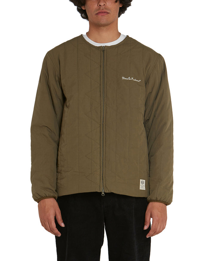 Sierra Liner Jacket - Olive, view 1|Model