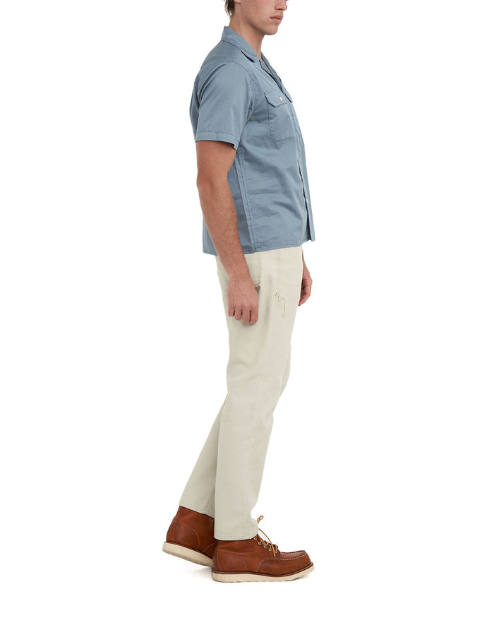 Simplicity Shirt - Bluestone, view 3|Model