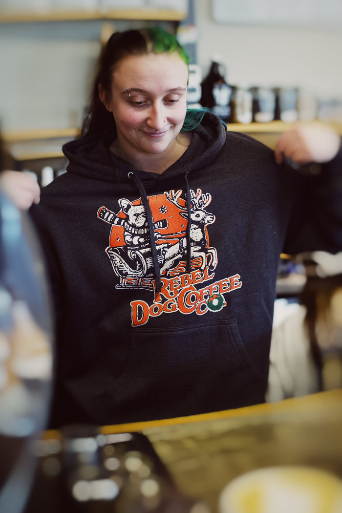 Sleighing Dog Hoodie