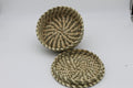 Small Round Multipurpose Handwoven Storage Box with Lid in Natural