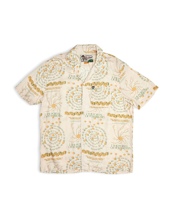 Smithson Short Sleeve Shirt - Dirty White, view 4|Flatlay
