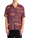 Smithson Short Sleeve Shirt - Maroon, view 1|Model
