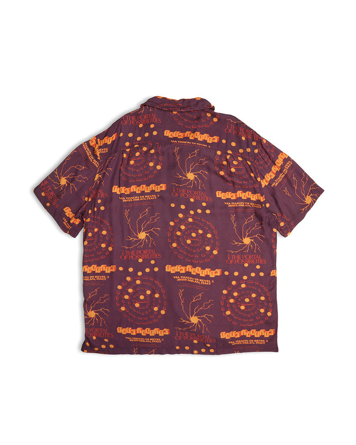 Smithson Short Sleeve Shirt - Maroon, view 5|Flatlay