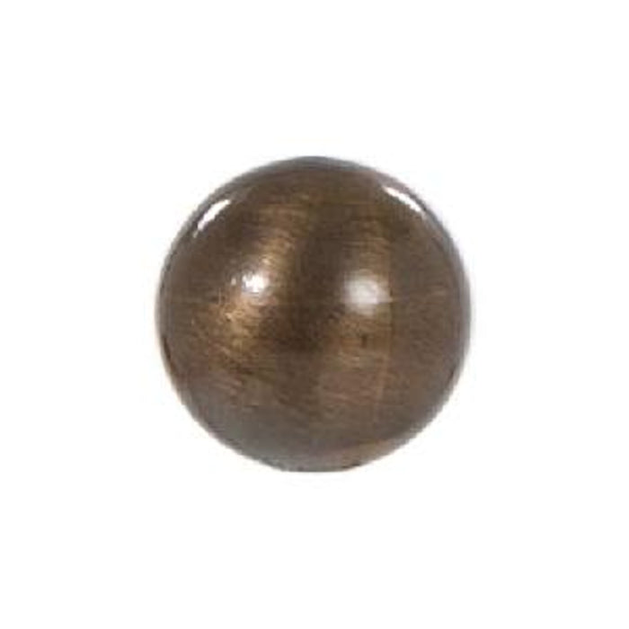 Solid Brass Small Ball Finial - ¾" h Antique Brass
