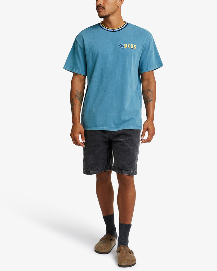 Splits Tee - Ocean, view 3|Model