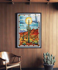 Stained Glass Landscape #2 - Arizona by Head West Studio
