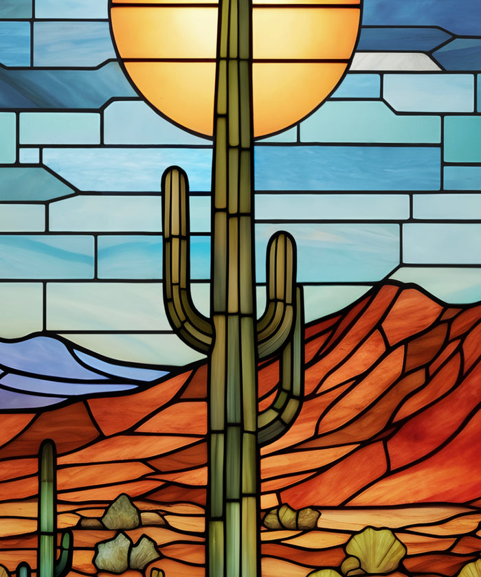 Stained Glass Landscape #2 - Arizona by Head West Studio
