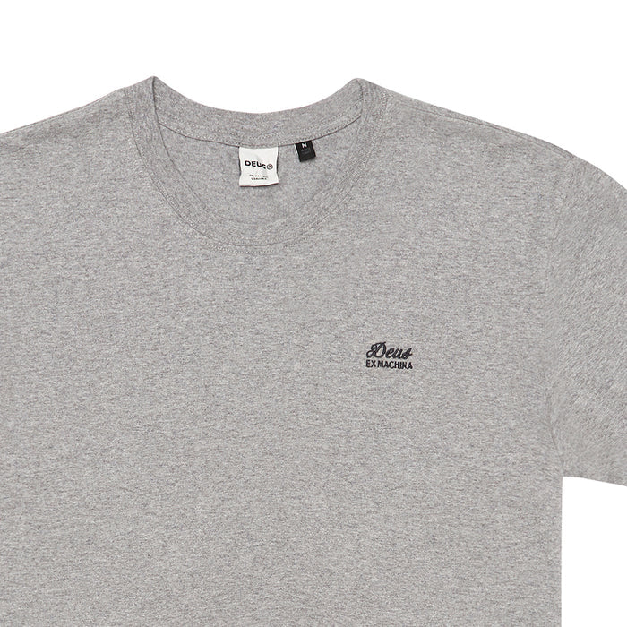 Standard Embroidered Tee - Grey Marle, view 2