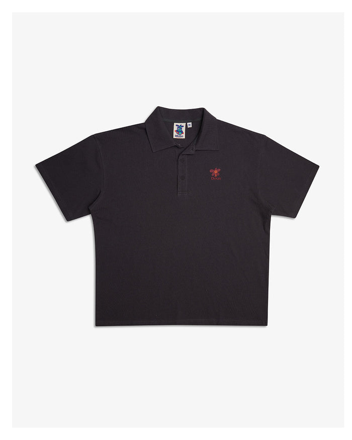Stokes Records Polo - Anthracite, view 5|Flatlay