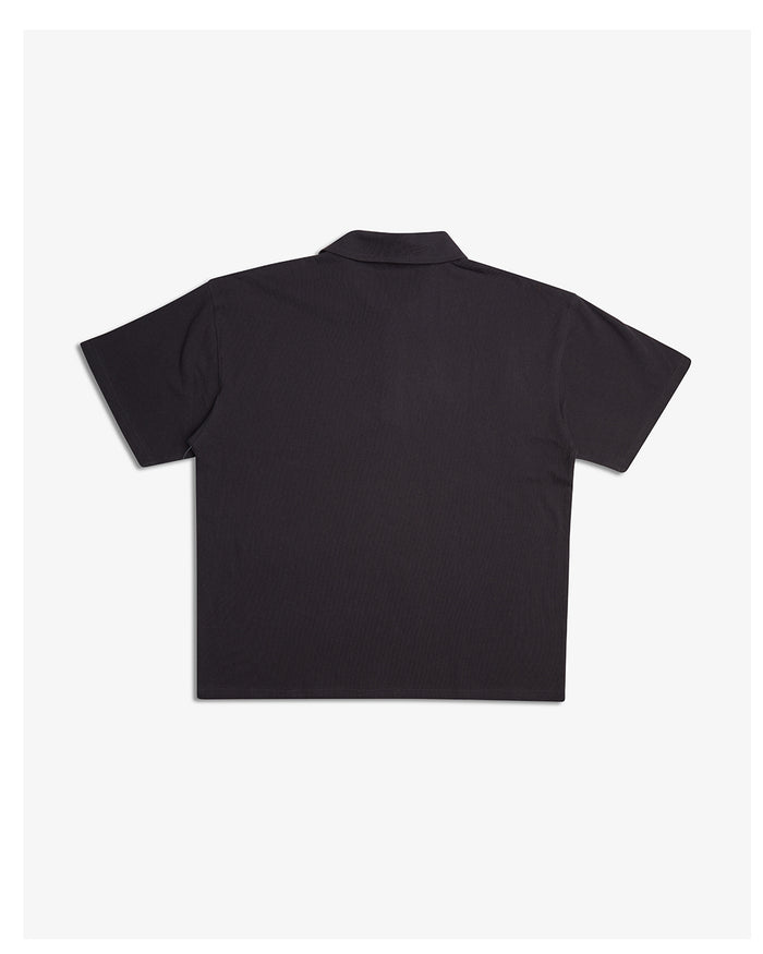 Stokes Records Polo - Anthracite, view 6|Flatlay