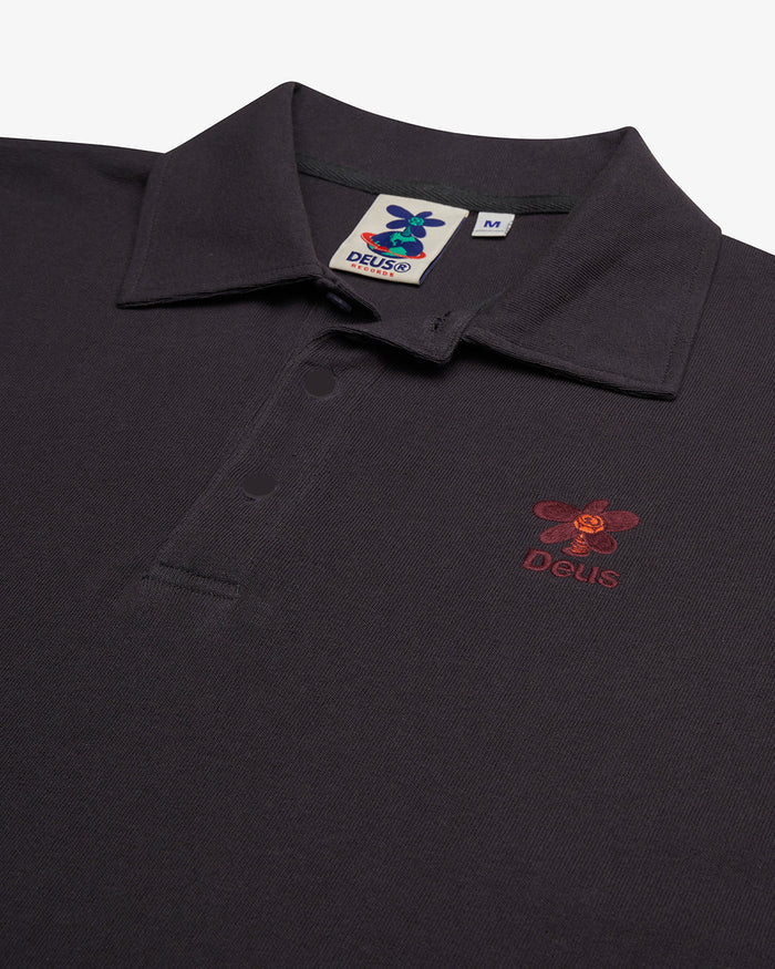 Stokes Records Polo - Anthracite, view 7|Flatlay