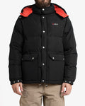 Summit Puffer Jacket - Black, view 1|Model