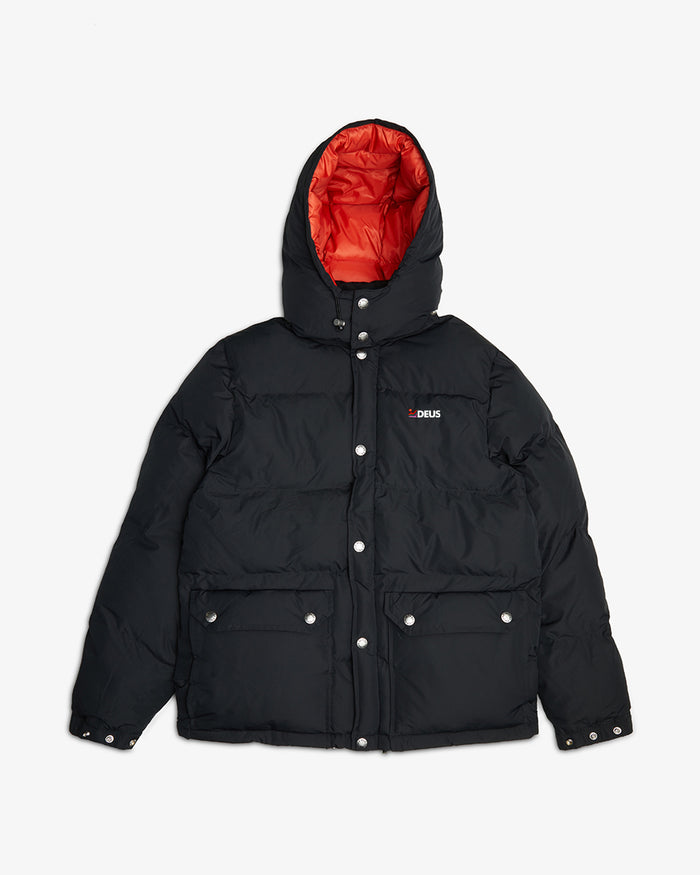 Summit Puffer Jacket - Black, view 4|Flatlay