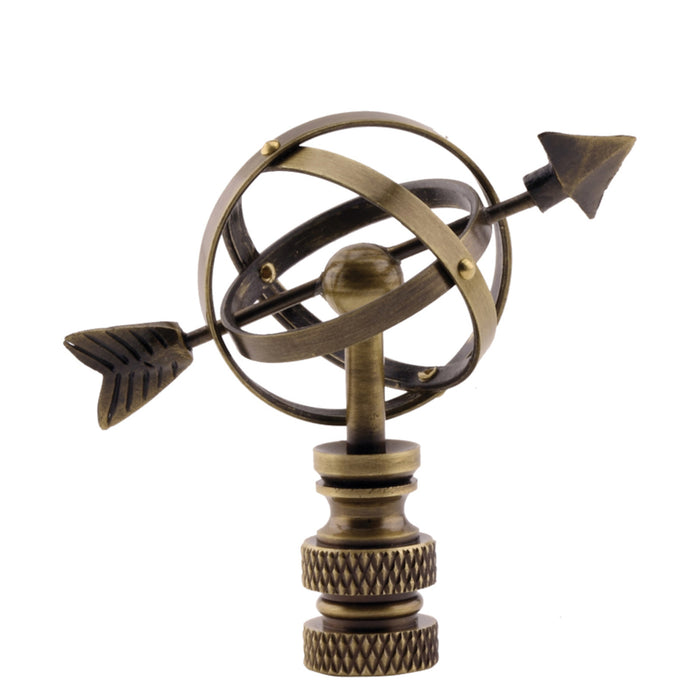 SUNDIAL FINIAL - ANTIQUE BRASS