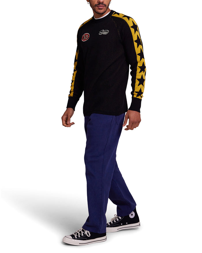 Super Nova Moto Knit - Black, view 4|Model