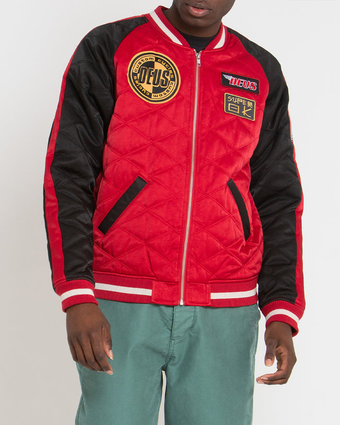 Supporters Jacket - Red-Black, view 1