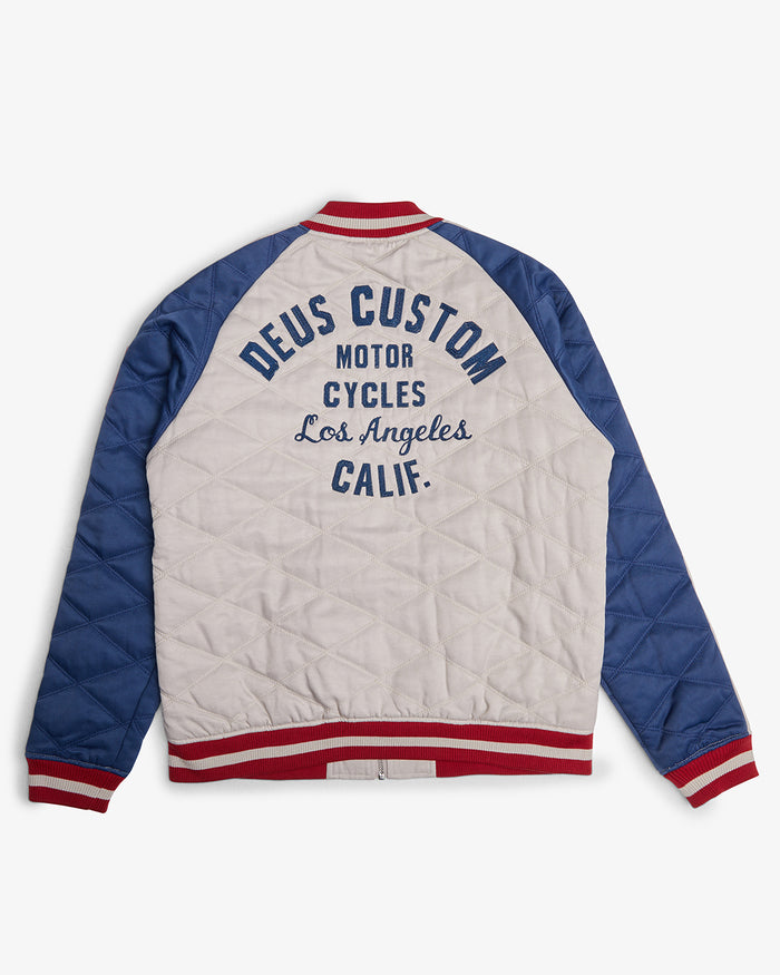 Supporters Jacket - White-Blue, view 6|Flatlay