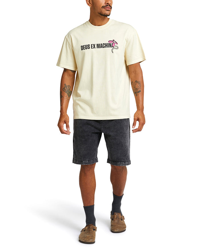 Surf Shop Tee - Dirty White, view 3|Model