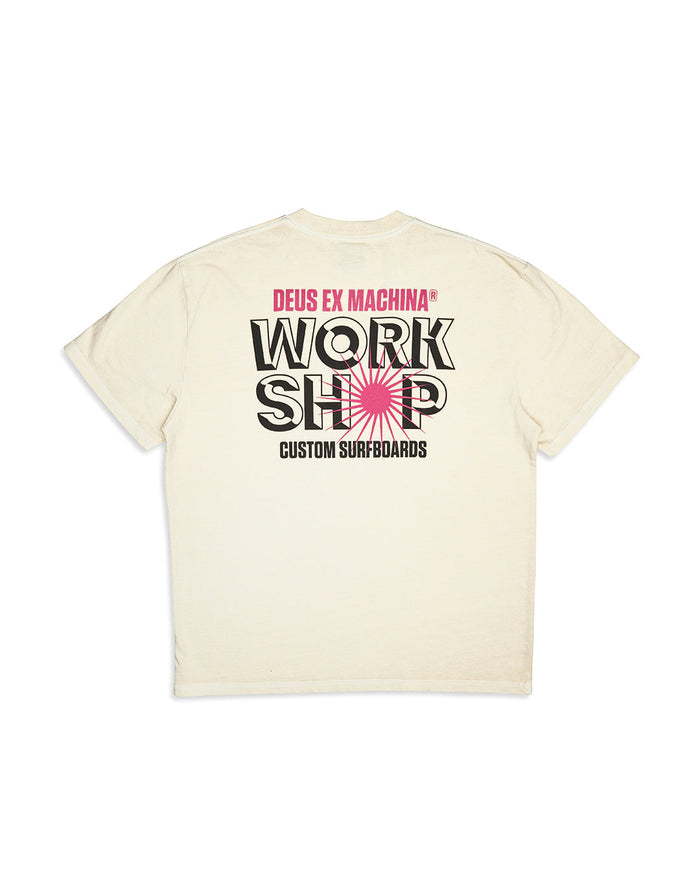 Surf Shop Tee - Dirty White, view 5|Flatlay