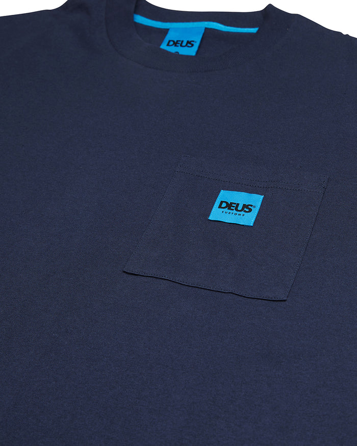 Take Off Pocket Tee - Navy, view 6